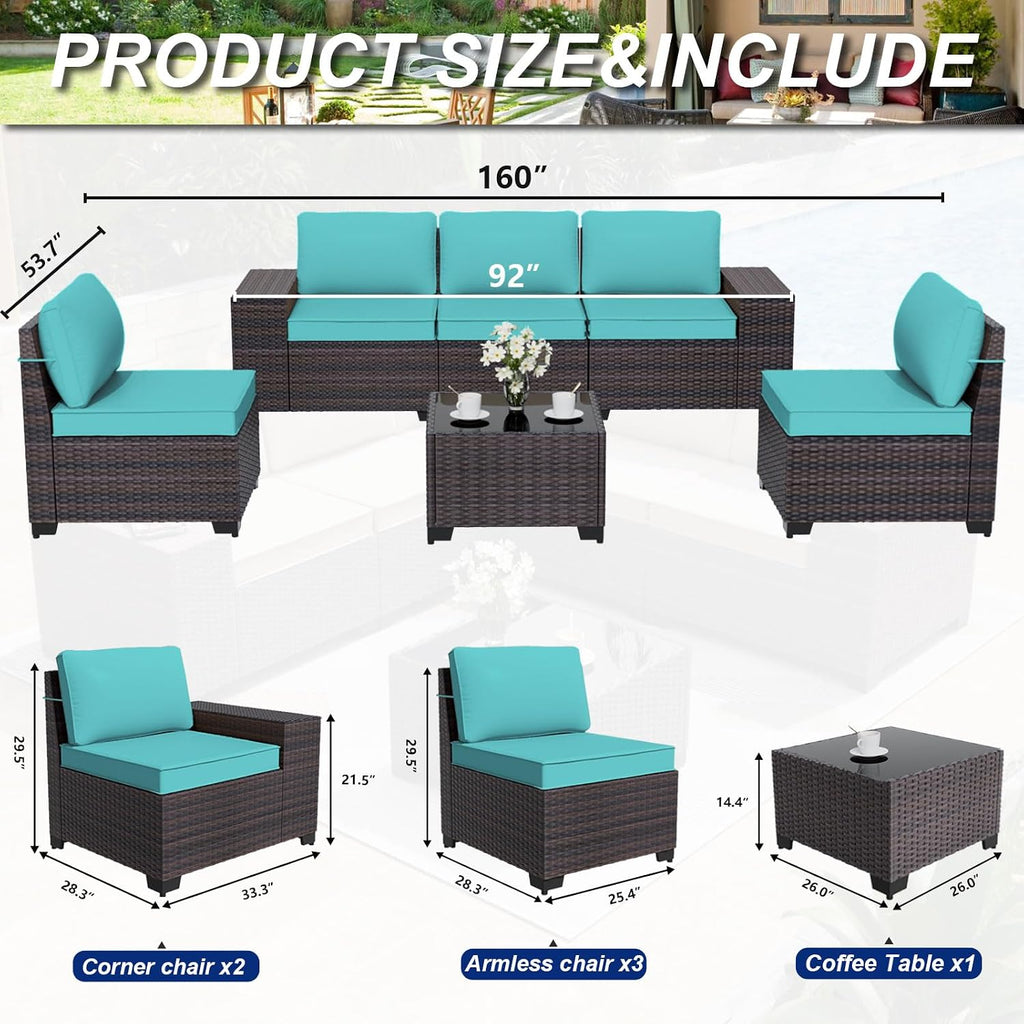 6 Pieces Patio Furniture Set