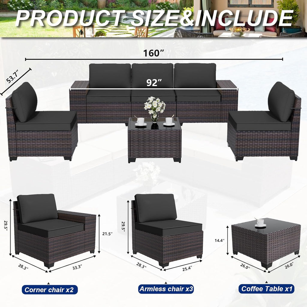 6 Pieces Patio Furniture Set
