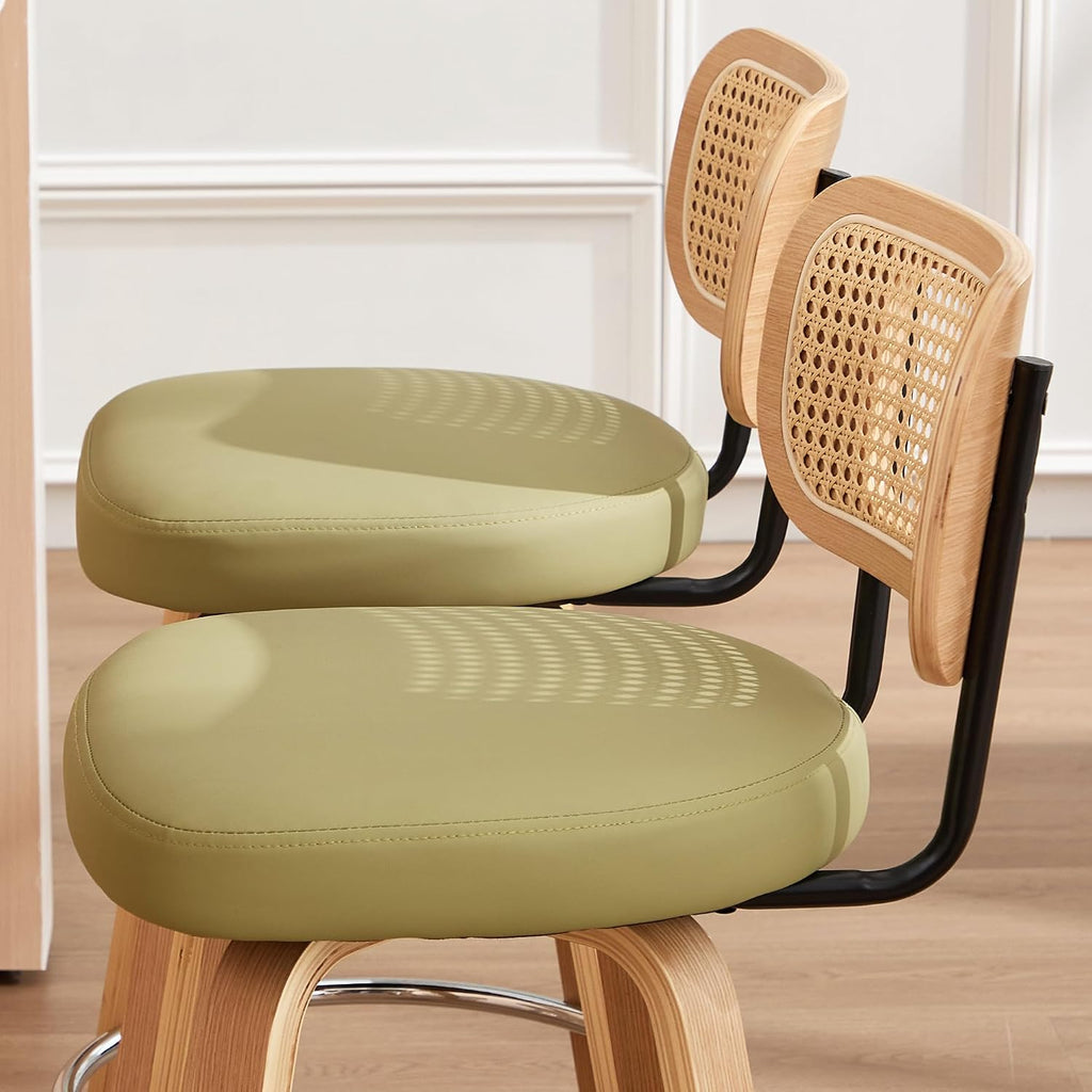 Rattan Bar Stools Set of 2