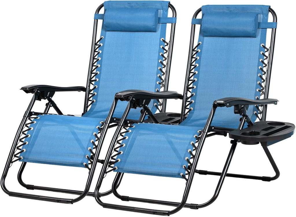 Set of 2 Relaxing Recliners Patio Chairs