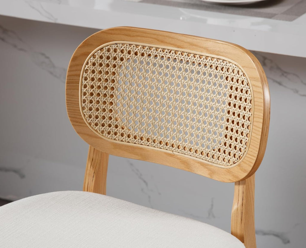 Rattan Counter Height Bar Stools Set of 3