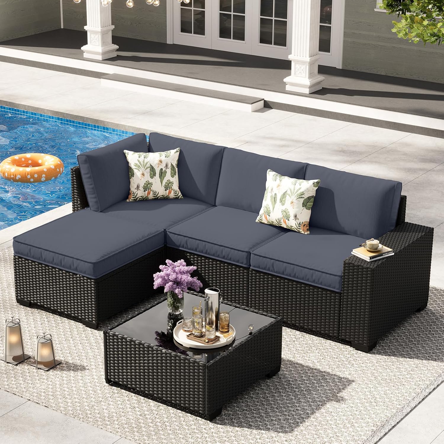 5 Pieces Patio Furniture Set