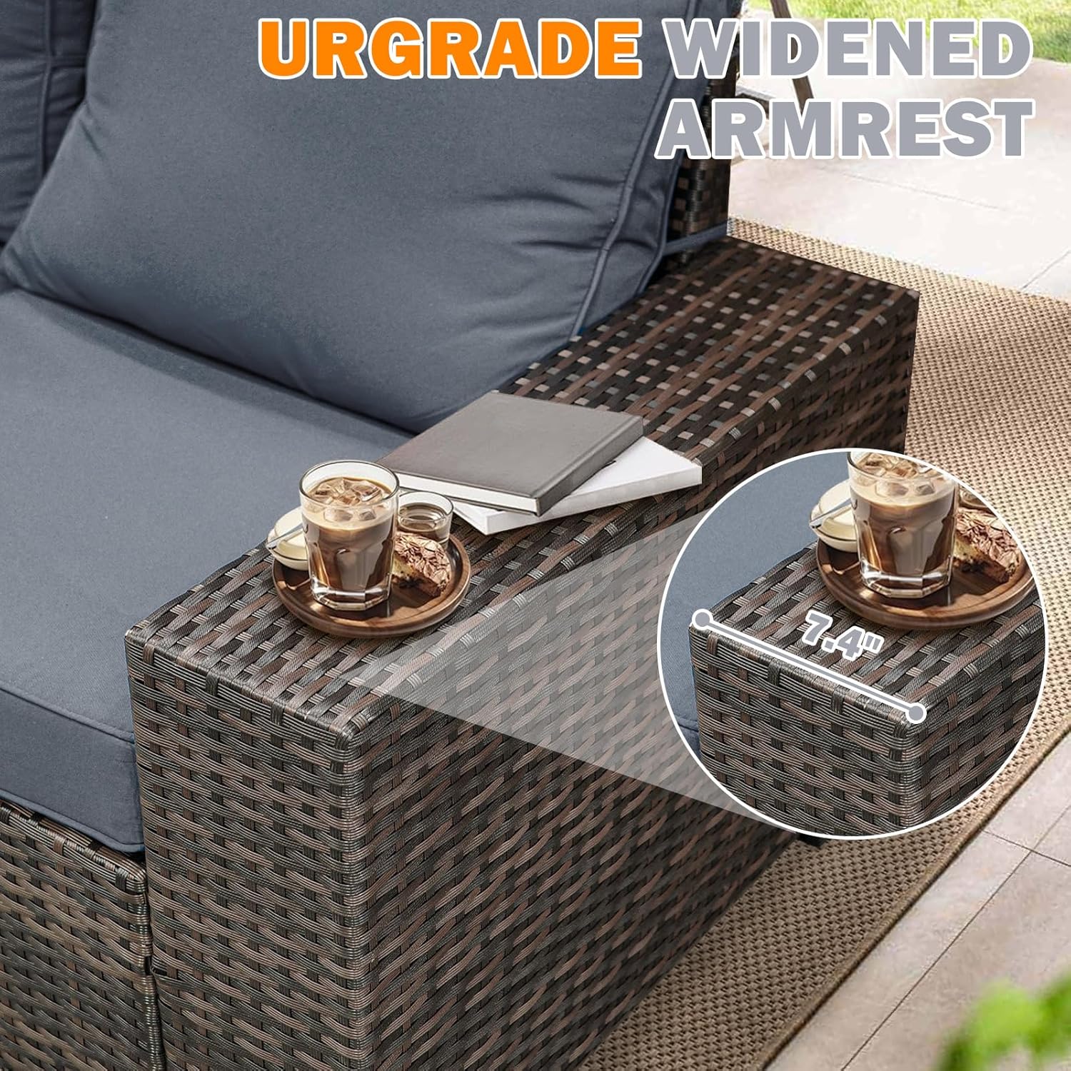 5 Pieces Patio Furniture Set