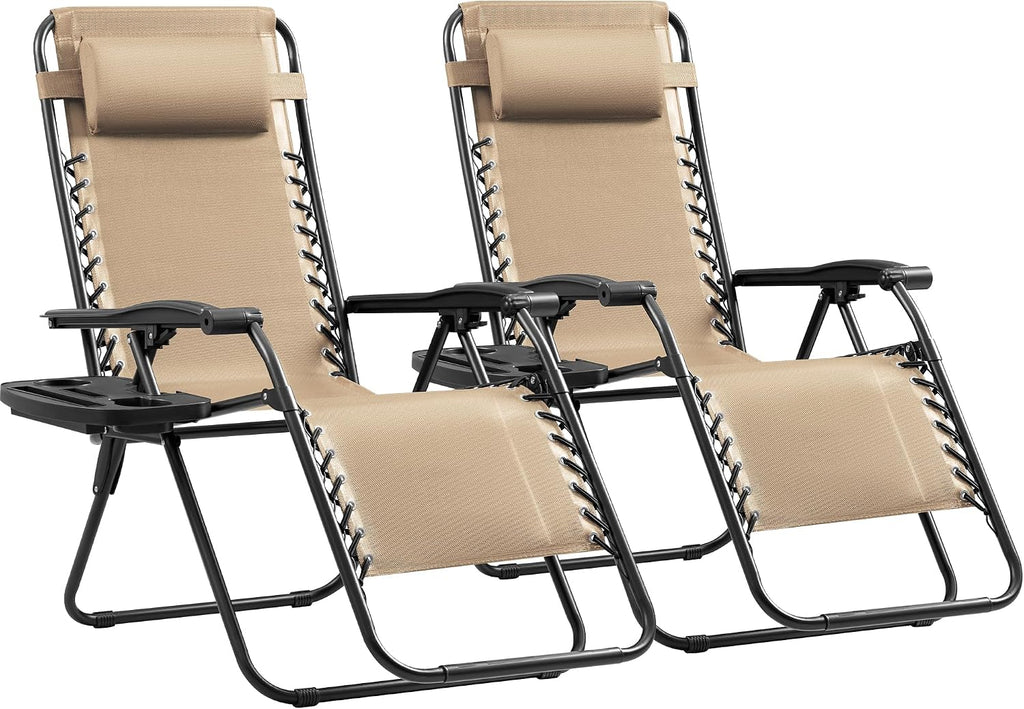 Set of 2 Zero Gravity Lounge Chairs