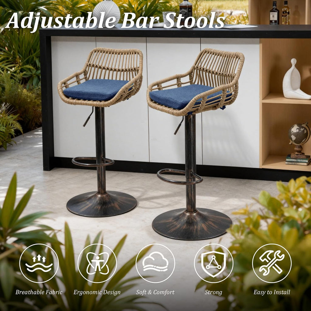 Swivel Bar Stools Set of 2