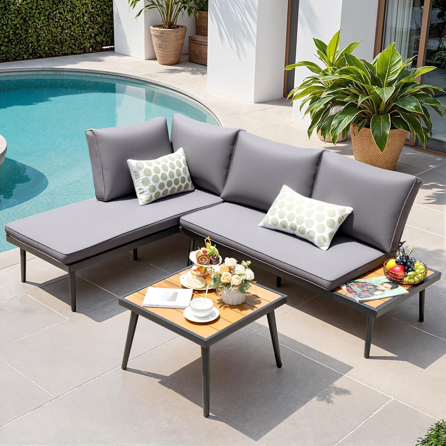 6 Pieces Outdoor Patio Furniture Set