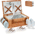 Wicker Picnic Basket Set
