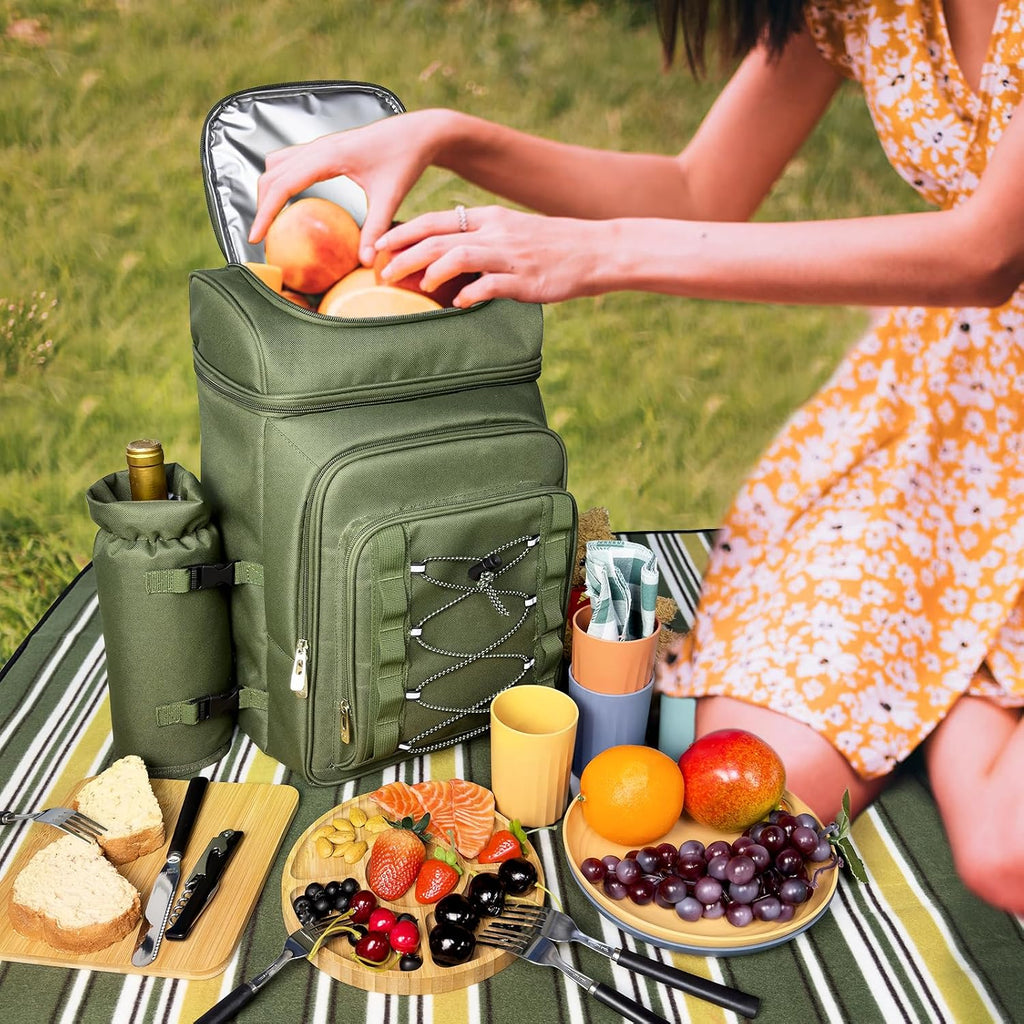 Picnic Basket Backpack Set