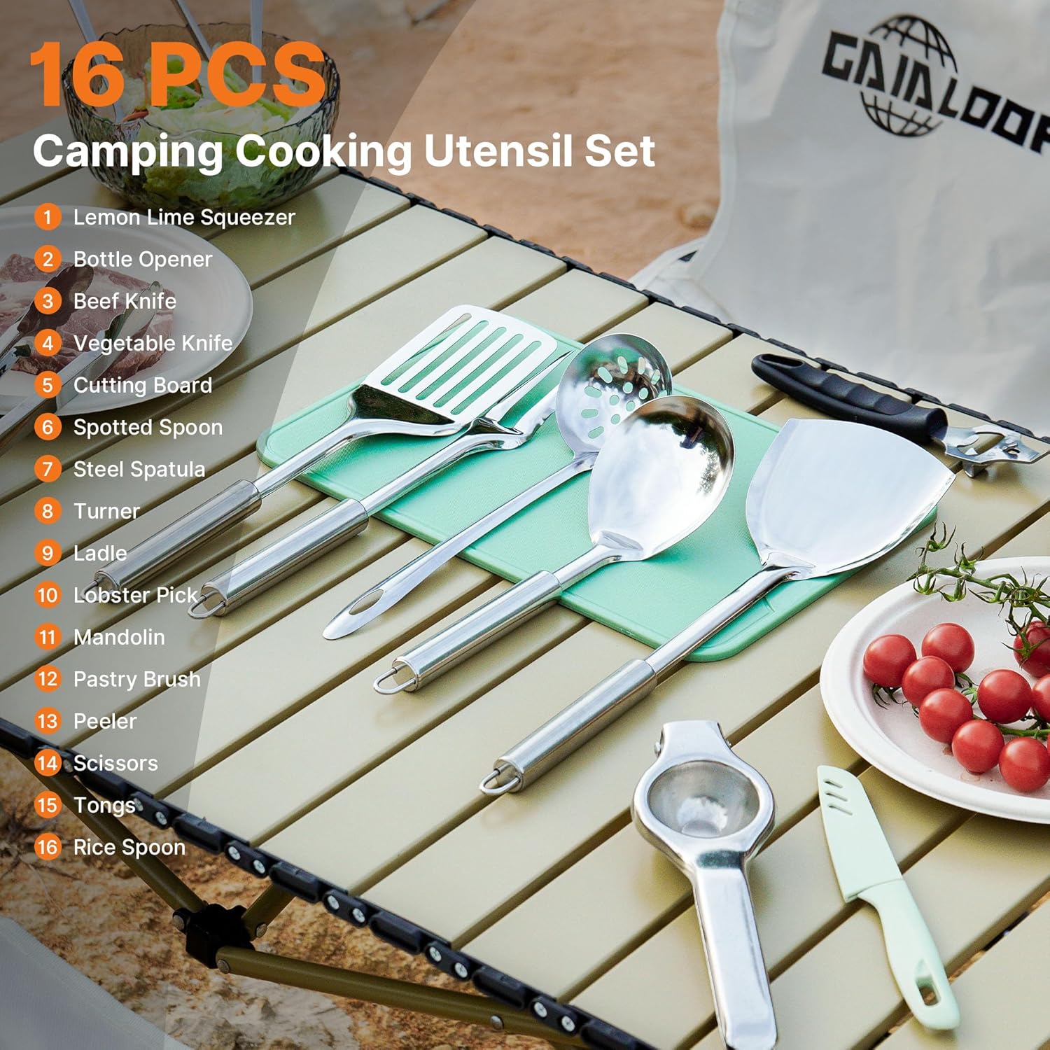 Portable Camping Cooking Utensils Set