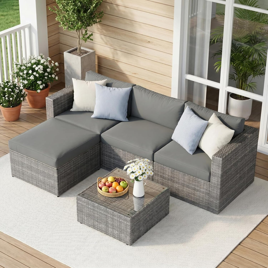 5-Pieces Outdoor Patio Furniture Set