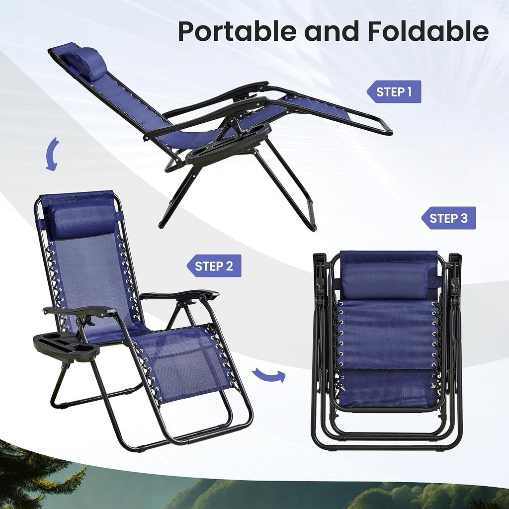 2-Pack Zero Gravity Lounge Chair