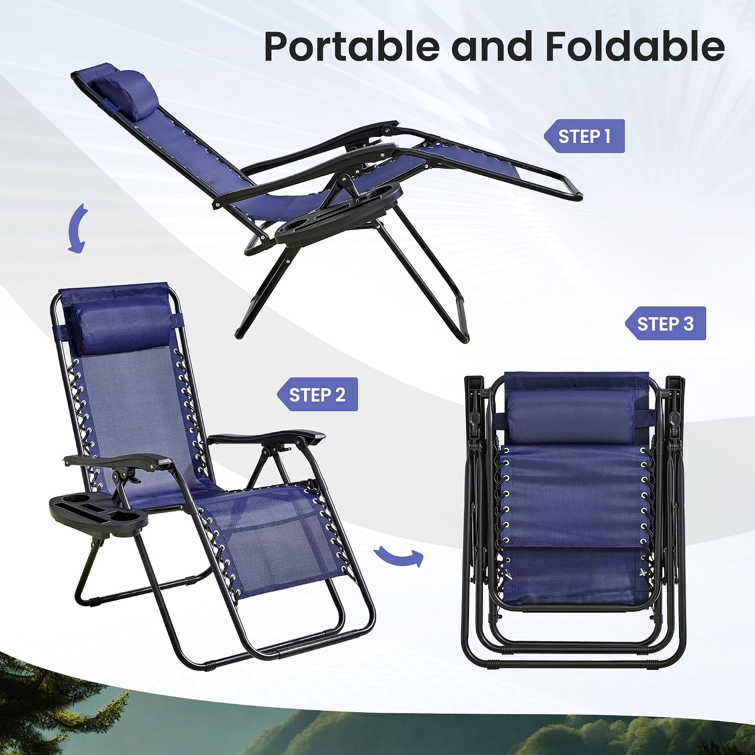 2-Pack Zero Gravity Lounge Chair