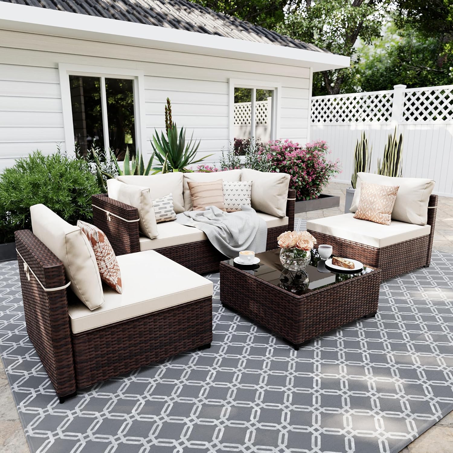 5 Pieces Patio Furniture Sets