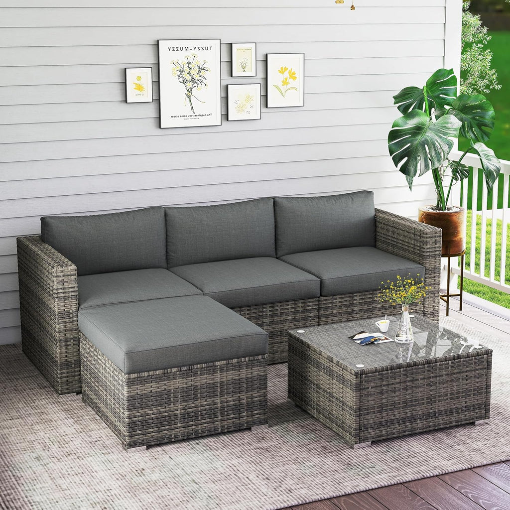5-Pieces Outdoor Patio Furniture Set