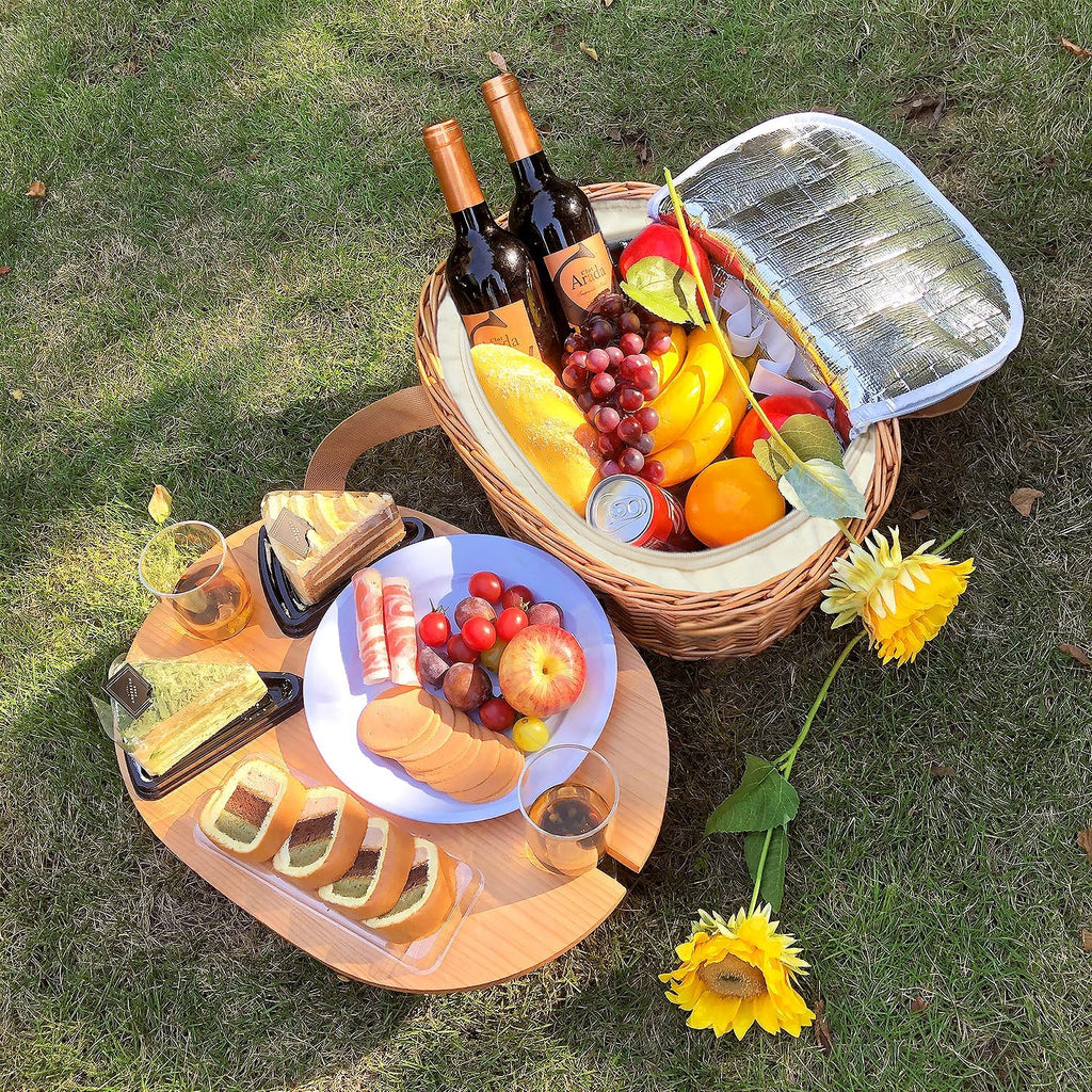 Wicker Picnic Basket Set