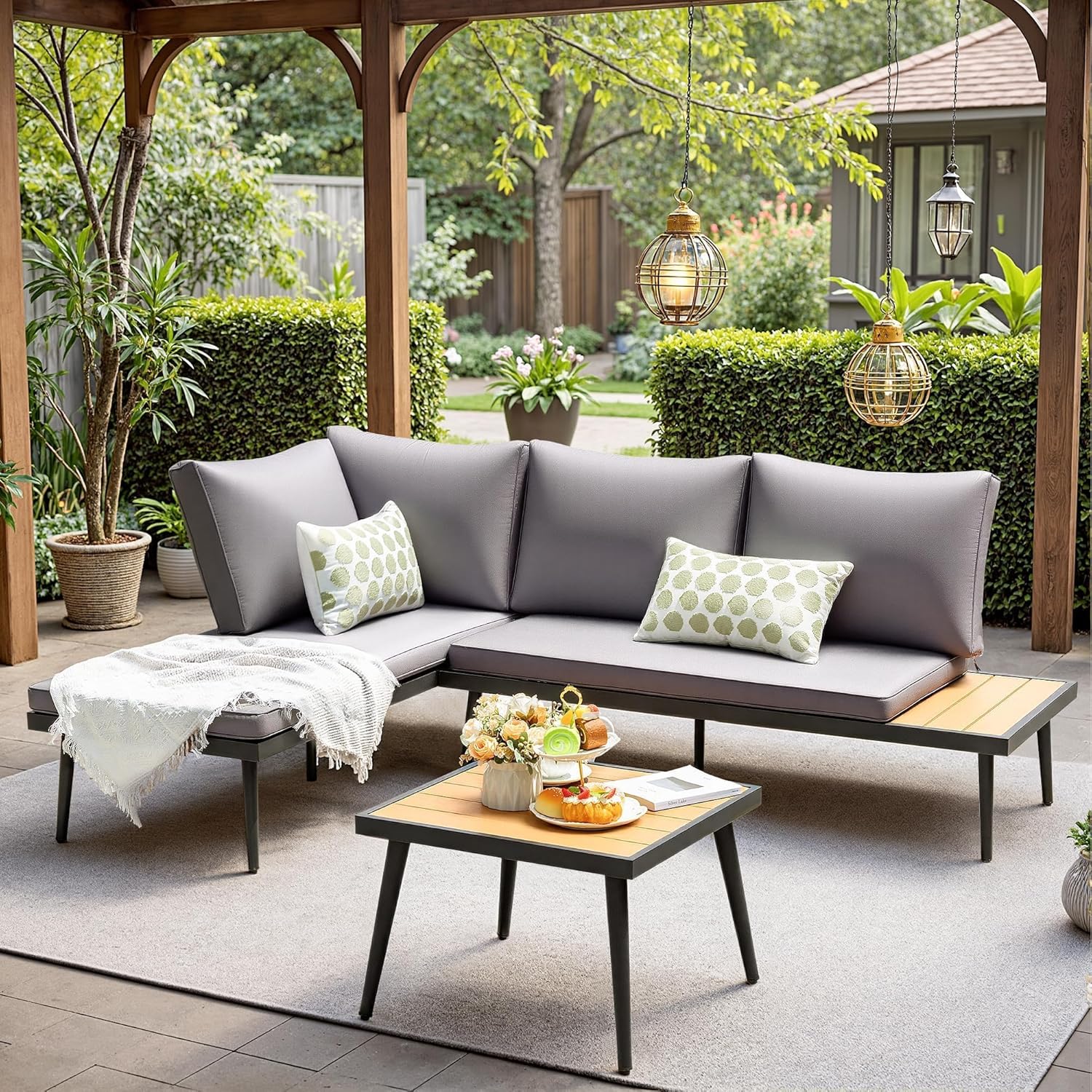 6 Pieces Outdoor Patio Furniture Set