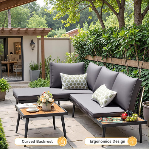 6 Pieces Outdoor Patio Furniture Set