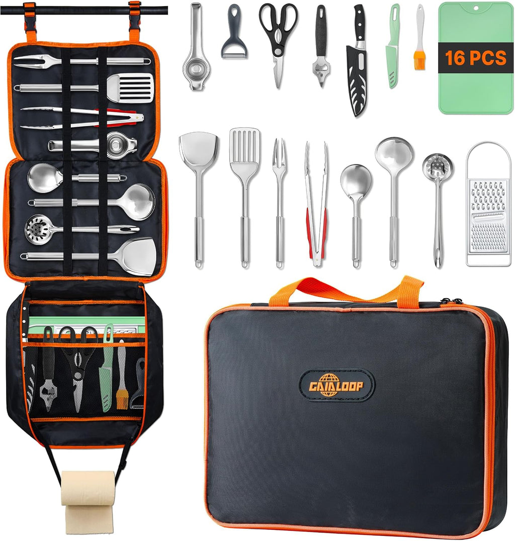Portable Camping Cooking Utensils Set