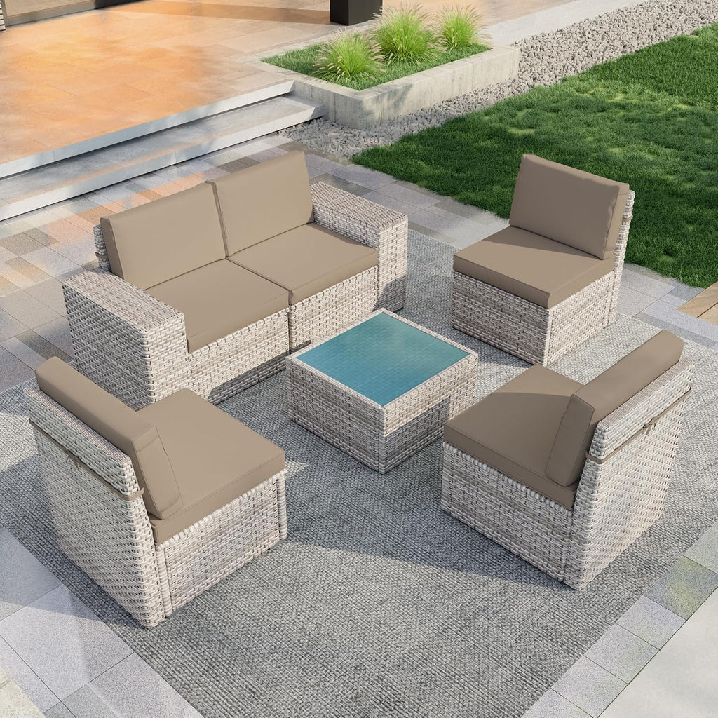 6 Pieces Patio Furniture Set